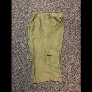 Linen crop pants